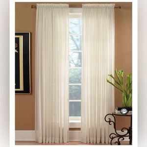 Preston Beige one rod pocket panel 52” X 84” and  48”X 84”